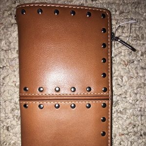 Michael kors studded leather wallet